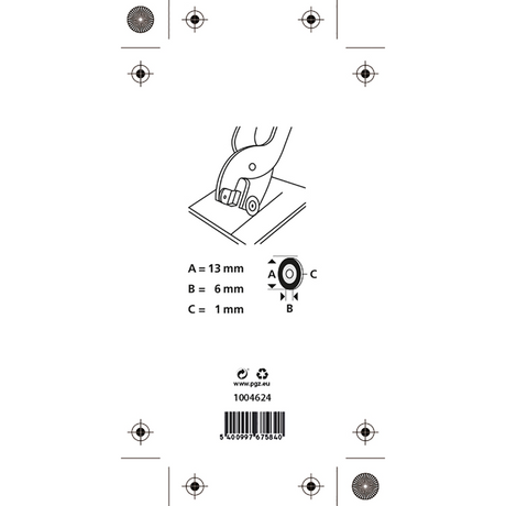Mack 1004624 - verv.wiel tegelsnijtang ø13mm | 3 stuks