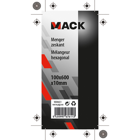 Mack 1004651 - verfmixer 600x10x100mm 600x10x100mm | 3 stuks