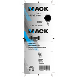 Mack 1007069 - tapbout + moer verzinkt 100 st 5 x 20 mm | 5 stuks