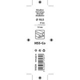Mack 1018204 - metaalboor hss co5% din 338 ø 10,5 x 133 mm | 5 stuks