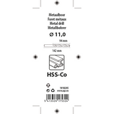 Mack 1018205 - metaalboor hss co5% din 338 ø 11,0 x 142 mm | 5 stuks