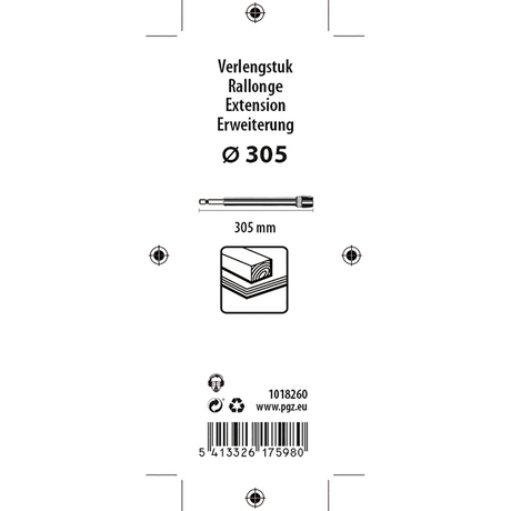 Mack 1018260 - verlengstuk 270 mm | 3 stuks