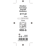 Mack 1018287 - metaalboor hss g din 338 ø 11,0 x 142 mm | 5 stuks
