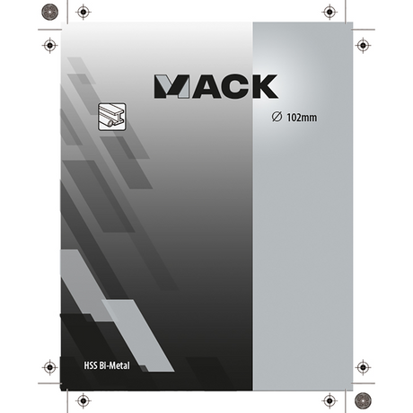 Mack 1018336 - gatzaag bimetaal ø 102mm | 3 stuks