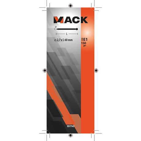 Mack 1017143 - nagel ronde kop 150 gr 2,7 x 60 mm | 5 stuks