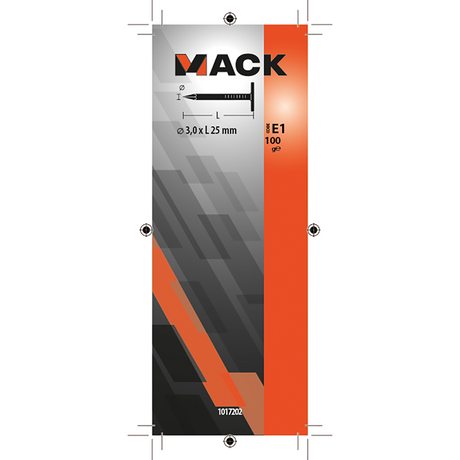 Mack 1017202 - schalienagel staal verzinkt 100 gr 3,0 x 25 mm | 5 stuks