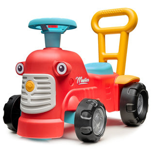 Falk Lauffigur Traktor Maurice rot – Spielzeugtraktor für Kleinkinder.