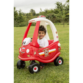 Little Tikes Ride and Rescue, gemütliches Coupé-Aufsitzauto der Feuerwehr
