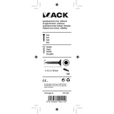 Mack 1017305 - spaanplschr.vzkop-zelfb. geelverz.15 st 4,5 x 40 mm | 10 stuks