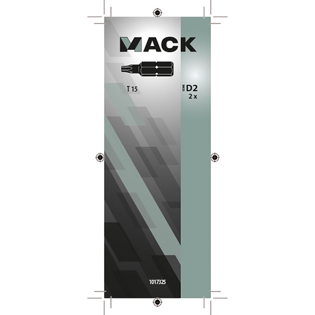 Mack 1017325 - torx schroefbit staal onbehandeld 2 st t 15 | 10 stuks