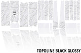 Unleazhed Unscratch – Rahmenschutzfolie für Gravel-Bikes bpg01 Topolines schwarz