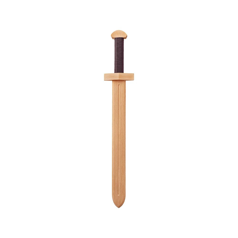 Holziges Holzschwert auf Karte. 52x9x4cm