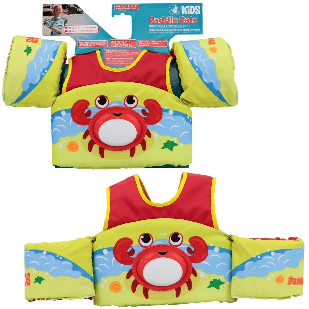 Paddle Pal Swimming Vest Krab, 3-6 år gammel