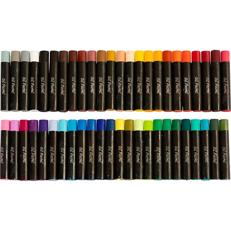Creativ Company Ölpastelle, L: 7 cm, Stärke 11 mm, verschiedene Farben, 48 Stück 1 Box