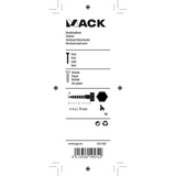 Mack 1017407 - houtdraadbout staal verzinkt 7 st 6 x 70 mm | 10 stuks