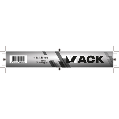 Mack 1017418 - houtdraadbout staal verzinkt 1 st 8 x 80 mm | 10 stuks