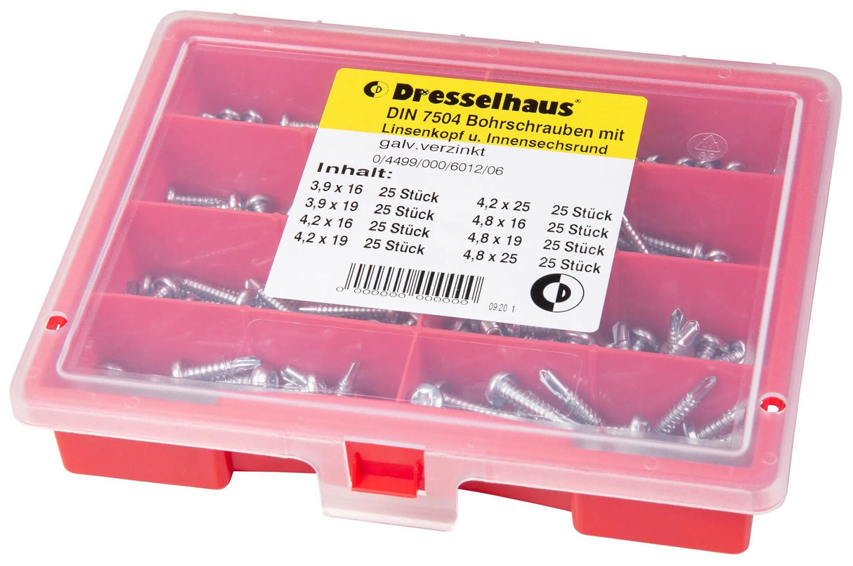 Dresselhaus Sortiment Bohrschrauben sort.Bohrschrauben Innenkreis