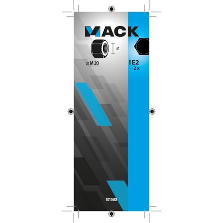 Mack 1017683 - zeskant moer staal verzinkt 2 st m 20 | 5 stuks