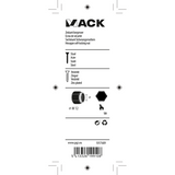 Mack 1017689 - zeskant borgmoer staal verzinkt 4 st m12 | 10 stuks