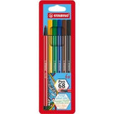 STABILO Filzstift Premium Stift 68 1 mm verschiedene Farben 6 Stück