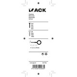 Mack 1017785 - schroefoog staal wit 5 st 3,5 x 20 mm | 10 stuks