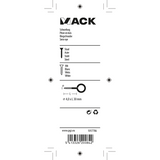 Mack 1017786 - schroefoog staal wit 4 st 4,0 x 30 mm | 10 stuks