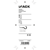 Mack 1017805 - schroefhaak staal wit 10st 2,5 x 12 mm | 10 stuks