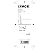 Mack 1017808 - schroefhaak staal wit 4 st 4,0 x 30 mm | 10 stuks