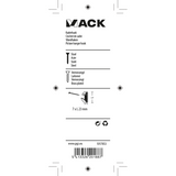 Mack 1017853 - kaderhaak staal vermessingd 12 st 7 x 23 mm | 10 stuks