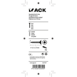 Mack 1017977 - spaanplaatschroef vz kop geelverz. 60st 4,5 x 25 mm | 5 stuks