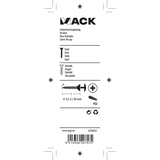 Mack 1018034 - schroef met kopboring staal verz. 30 st 4,5 x 40 mm | 5 stuks