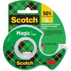 Scotch plakband en dispenser magic 19mmx25m transp