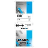Mack 1018103 - kachelbout + moer staal verzinkt 26 st m6 x 50 mm | 5 stuks