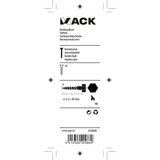 Mack 1020008 - houtdraadbout roestvrijstaal 14 st 6 x 40 mm | 5 stuks
