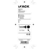 Mack 1020009 - houtdraadbout roestvrijstaal 12 st 6 x 50 mm | 5 stuks