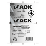 Mack 1020227 - spaanplaatschroef vz kop inox a2 200 st 3,5 x 25 mm | 2 stuks