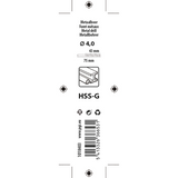Mack 1018403 - metaalboor hss g din 338 ø 4,0 x 75 mm | 5 stuks