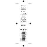 Mack 1018406 - metaalboor hss g din 338 ø 5,0 x 86 mm | 5 stuks