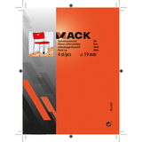 Mack 1047758 - opsteekdop kunststof wit ø 19 mm 4 st pcs | 6 stuks
