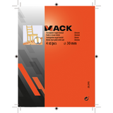 Mack 1047787 - stoelglijder nagel metaal chroom ø 30 mm 4 st pcs | 6 stuks