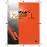 Mack 1048771 - super glijpastille zelfklevendgrijs 30 x 30 mm 4 st pcs | 12 stuks