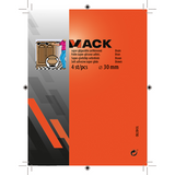 Mack 1048780 - super glijpastille zelfklevendbruin ø 30 mm 4 st pcs | 12 stuks