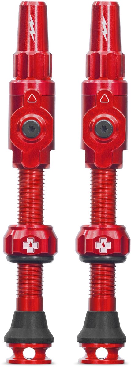 Muc--off muc-off tubeless ventiel big bore lite large red franse presta ventiel 45mm