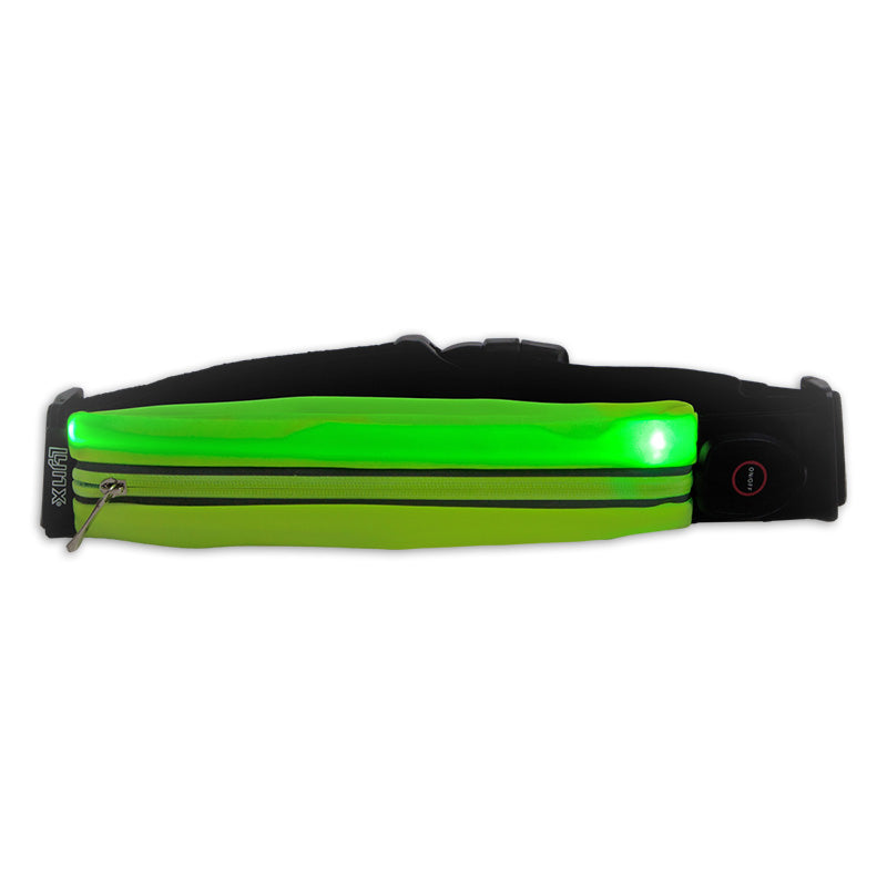 Lynx reflektierende LED-Hüfttasche, Laufgürtel, USB