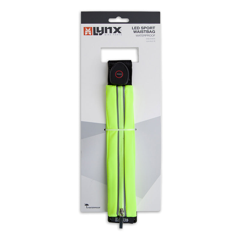 Lynx reflektierende LED-Hüfttasche, Laufgürtel, USB