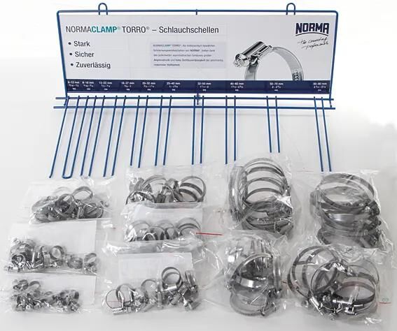 Ad Schlauchschellensortiment Schlauchschellen sortiert 100 Stück sortiert 9mm 8-80
