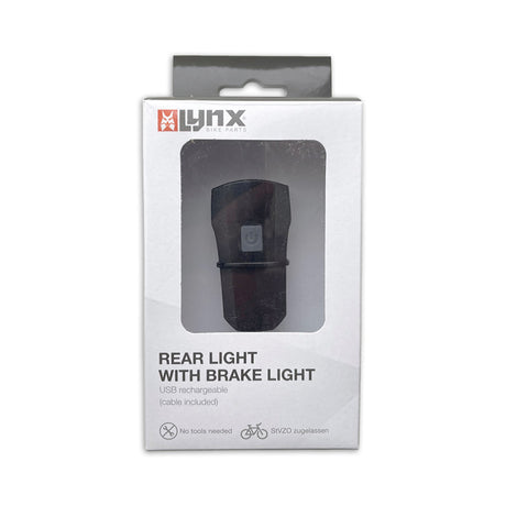 Rear light with brake light function USB