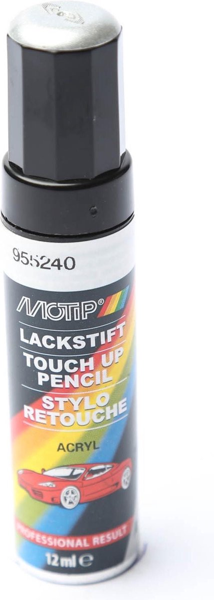 Motip 955240 - auto lakstift - zilver metallic - 12 ml