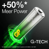 GP Super-Alkali-AA-Batterien 16 PS