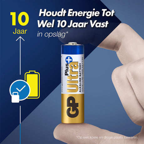 GP Ultra Plus Alkaline AA-Batterien, 4 Stück